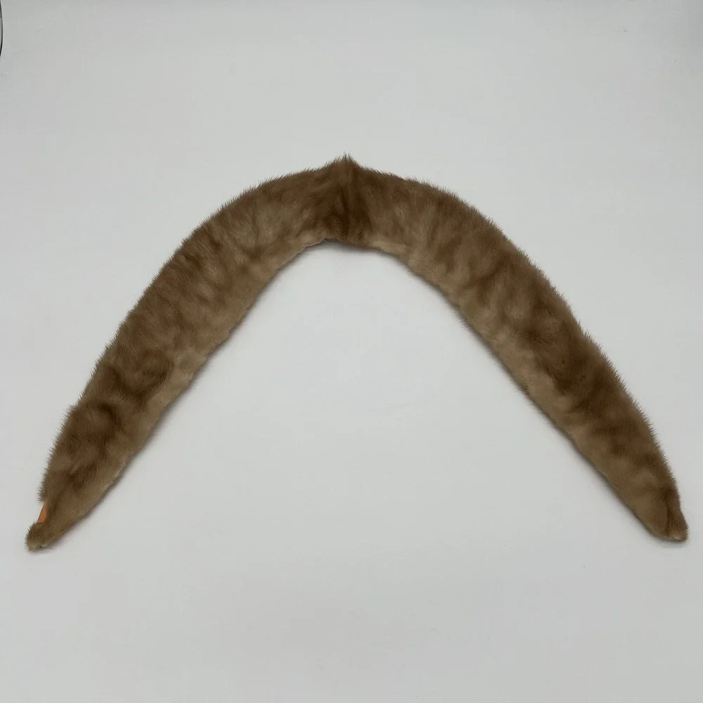 Vintage 1950's Mink‎ Fur Collar - Fully Lined with Snap Button Attachments 39
